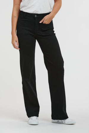 ITALIAN STAR Macey Jeans - Black JEANS - Zabecca Living