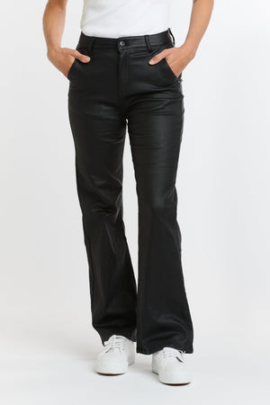 ITALIAN STAR Shirley Coated Jeans - Black JEANS - Zabecca Living