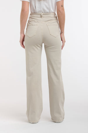 ITALIAN STAR Shirley Jeans - Beige JEANS - Zabecca Living