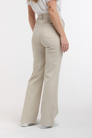 ITALIAN STAR Shirley Jeans - Beige JEANS - Zabecca Living