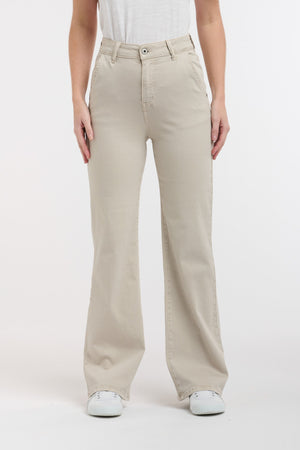 ITALIAN STAR Shirley Jeans - Beige JEANS - Zabecca Living