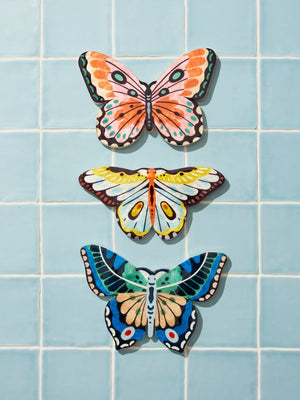 JONES & CO Canopy Butterfly Blue Green Wall Art WALL ART - Zabecca Living