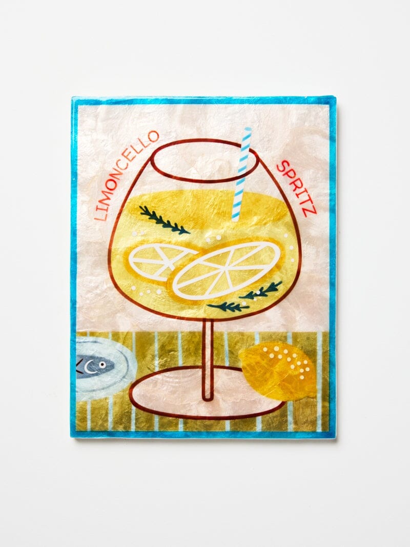 JONES & CO Happy Hour Limoncello Tile WALL ART - Zabecca Living