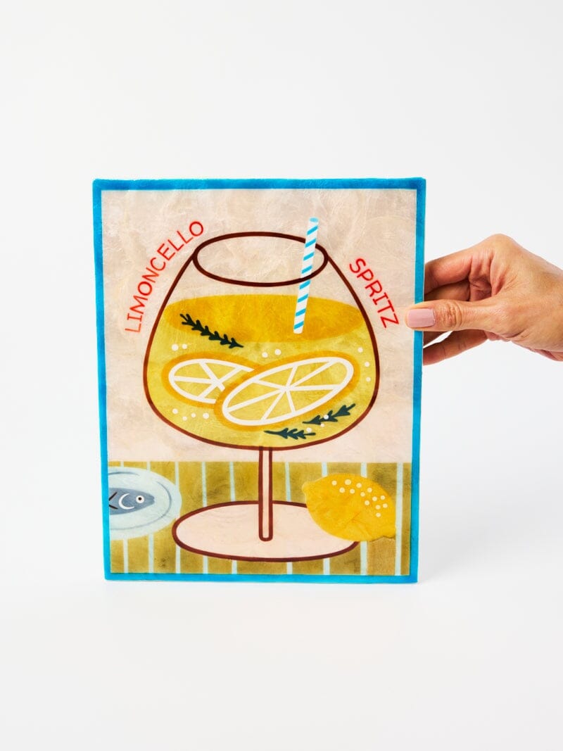 JONES & CO Happy Hour Limoncello Tile WALL ART - Zabecca Living