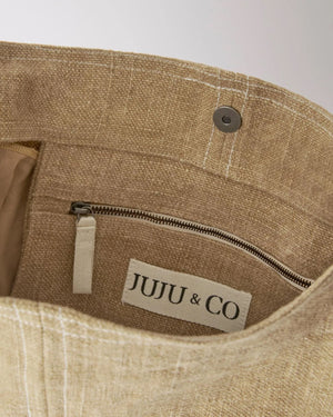 JUJU & CO Baby Jute Bag - Natural HANDBAG - Zabecca Living