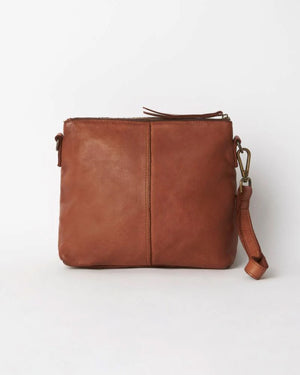JUJU & CO Large Essential Pouch Bag - Cognac HANDBAG - Zabecca Living