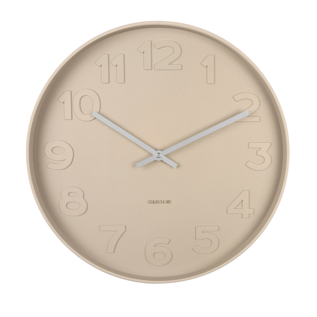 KARLSON Mr Brown Wall Clock - Sand CLOCK - Zabecca Living