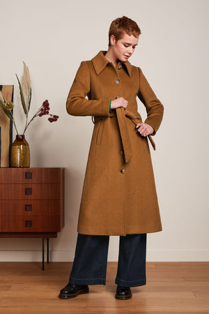 KING LOUIE Arabella Coat Reggio - Bronze Brown Coat - Zabecca Living