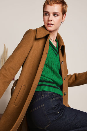 KING LOUIE Arabella Coat Reggio - Bronze Brown Coat - Zabecca Living