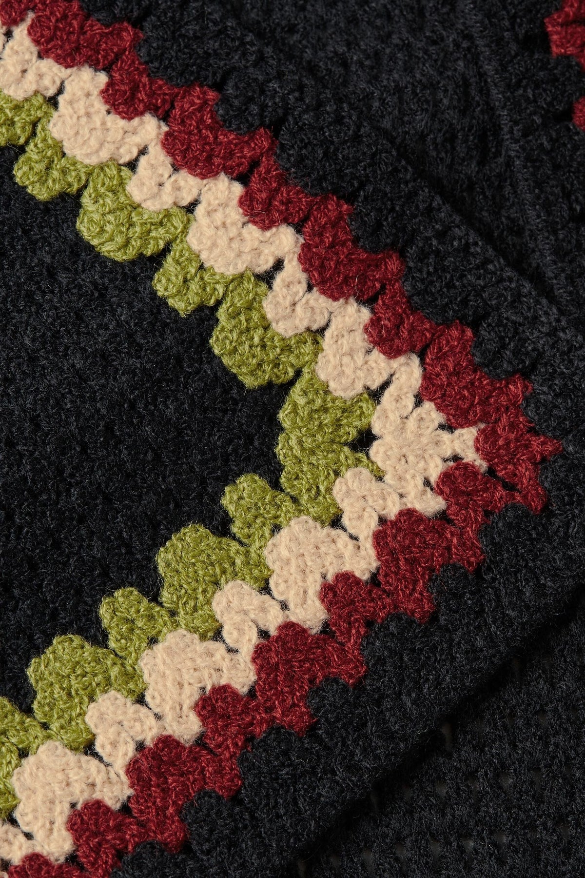 KING LOUIE Arlene Crochet Cardi - Cabernet Red CARDIGAN - Zabecca Living