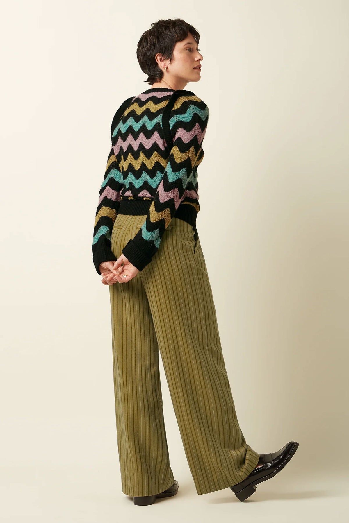 KING LOUIE Aurelia Top Botany - Black Jumpers + Knitwear - Zabecca Living