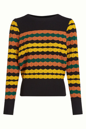 KING LOUIE Bella Top Royal - Black Jumpers + Knitwear - Zabecca Living