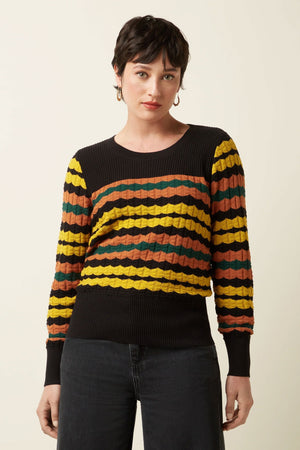 KING LOUIE Bella Top Royal - Black Jumpers + Knitwear - Zabecca Living