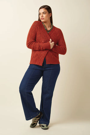 KING LOUIE Blanca Cardi Orcia - Spicy Brown CARDIGAN - Zabecca Living