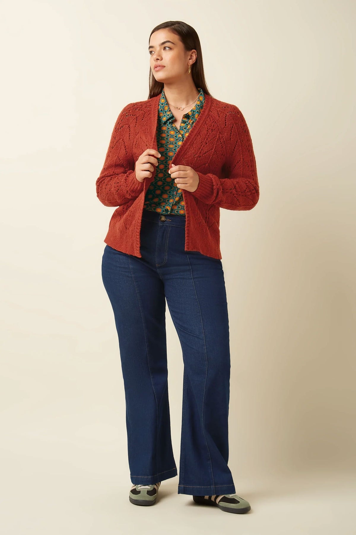 KING LOUIE Blanca Cardi Orcia - Spicy Brown CARDIGAN - Zabecca Living