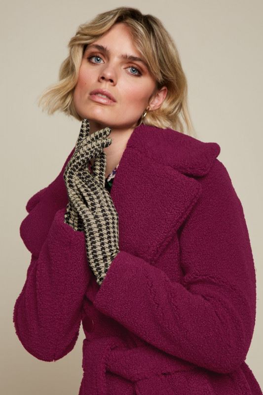 KING LOUIE Gloves Pied De Poule - Marzipan GLOVES - Zabecca Living