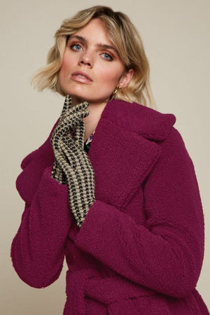 KING LOUIE Gloves Pied De Poule - Marzipan GLOVES - Zabecca Living