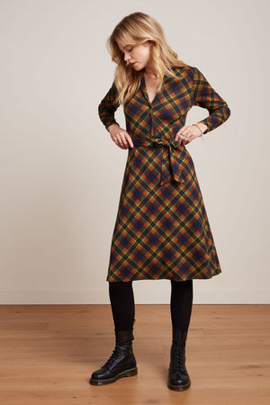 KING LOUIE Lola Dress Bennet - Evening Blue Dress - Zabecca Living