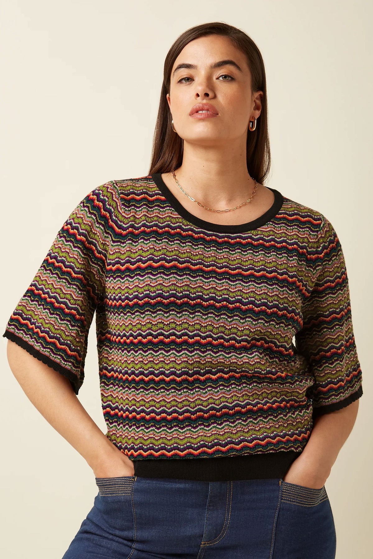 KING LOUIE Maree Top Meisel - Multi Color Jumpers + Knitwear - Zabecca Living
