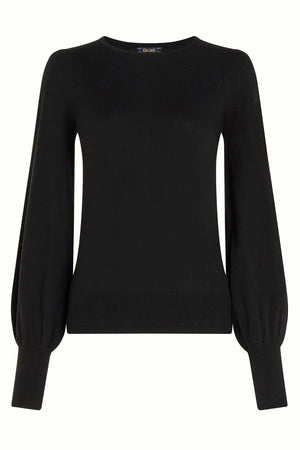 KING LOUIE Maya Top Cocoon - Black Jumpers + Knitwear - Zabecca Living