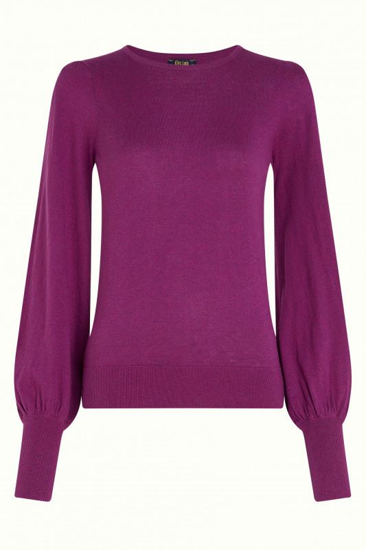 KING LOUIE Maya Top Cocoon - Vivid Purple Jumpers + Knitwear - Zabecca Living