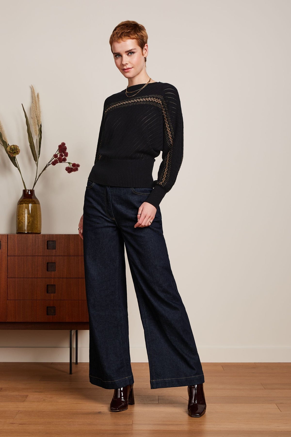 KING LOUIE Nadia Knit Top - Eighties Jumpers + Knitwear - Zabecca Living
