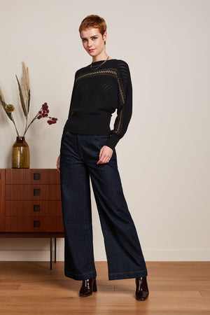 KING LOUIE Nadia Knit Top - Eighties Jumpers + Knitwear - Zabecca Living