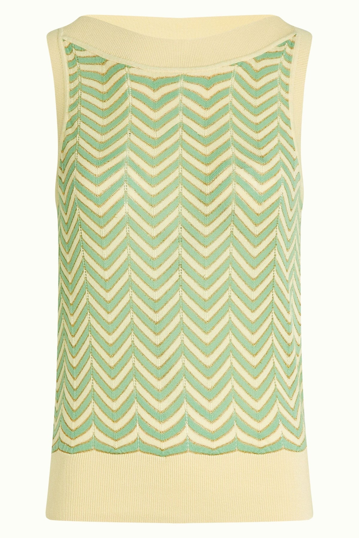 KING LOUIE Nicky Top Hoops - Cream vest - Zabecca Living