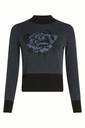 KING LOUIE Nilde Top Avery - Night Blue Jumpers + Knitwear - Zabecca Living