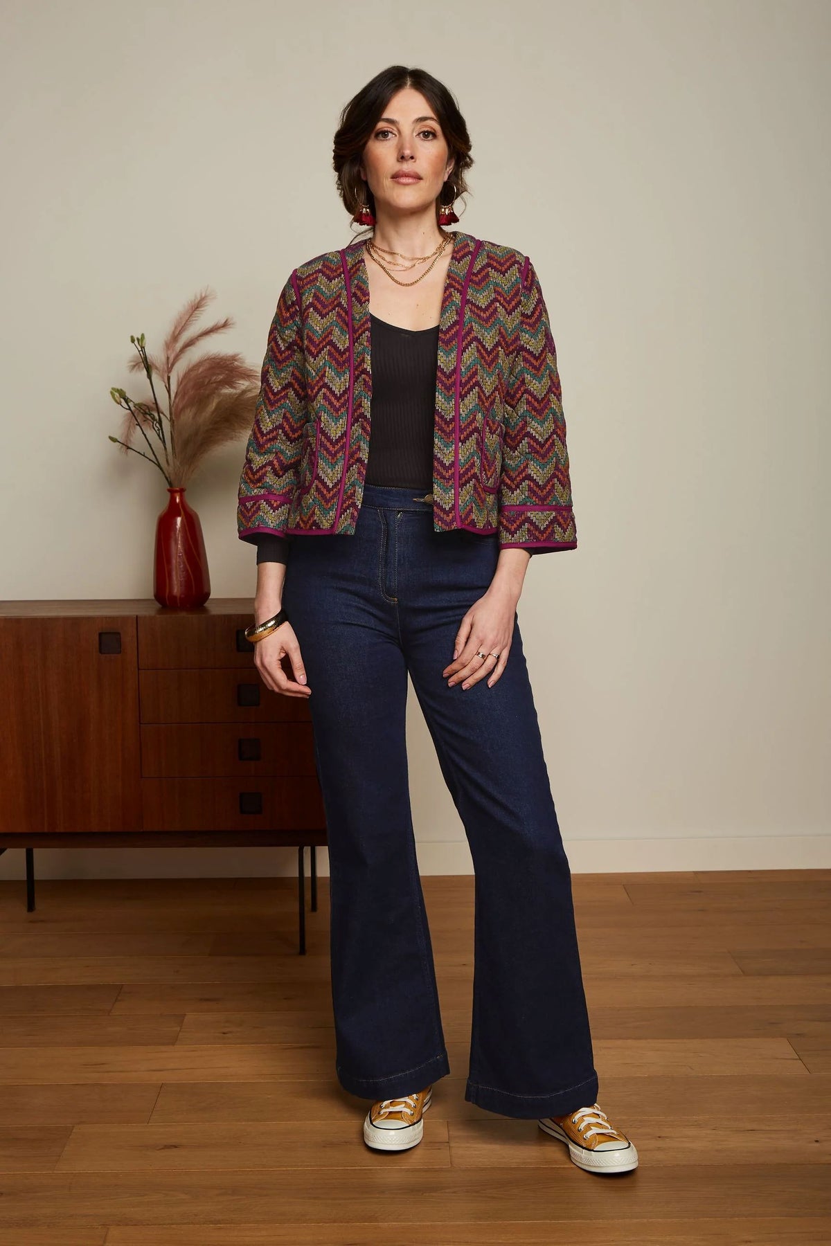 KING LOUIE Noor Jacket Farley - Cabernet Red Jacket - Zabecca Living