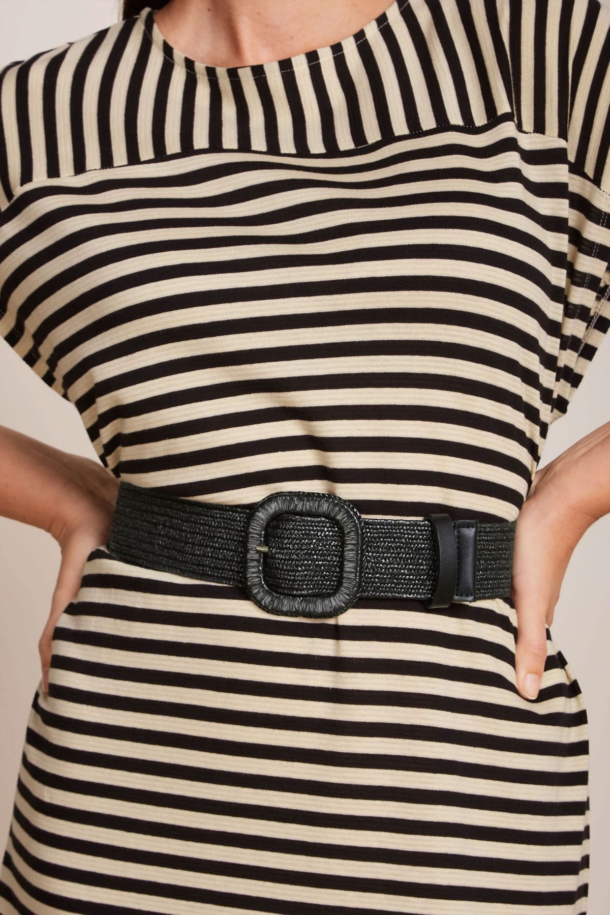 KING LOUIE Raffia Belt - Black BELT - Zabecca Living