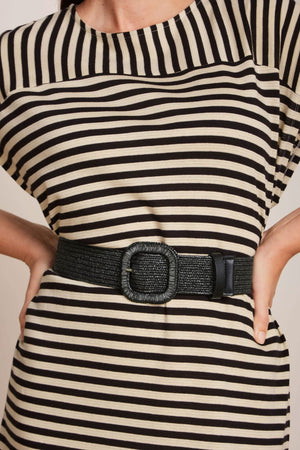 KING LOUIE Raffia Belt - Black BELT - Zabecca Living