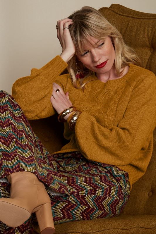 KING LOUIE Raglan Top Atlantis - Golden Brown Jumpers + Knitwear - Zabecca Living
