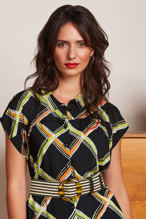 KING LOUIE Striped Belt - Black BELT - Zabecca Living