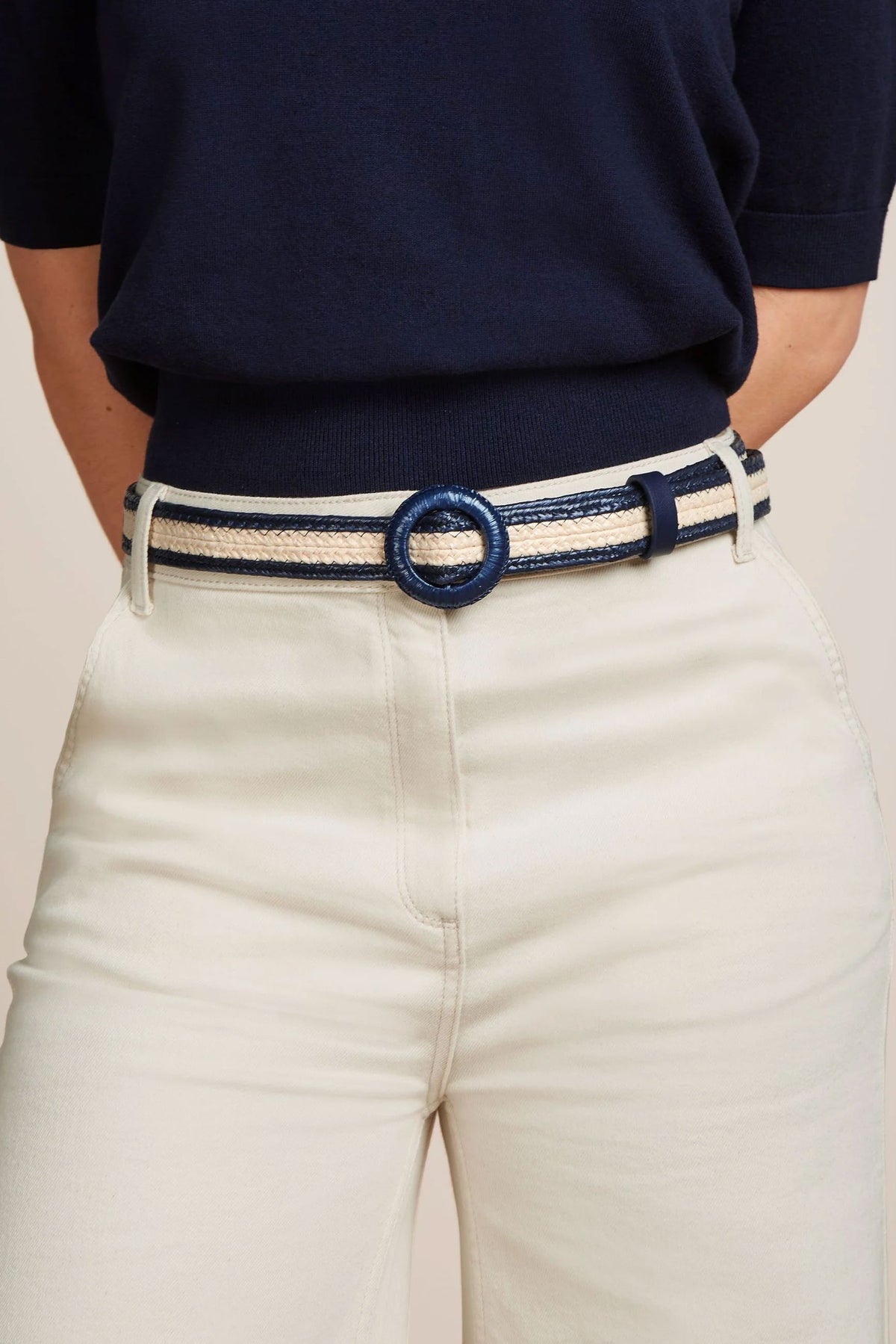 KING LOUIE Two Tone Belt - Evening Blue BELT - Zabecca Living