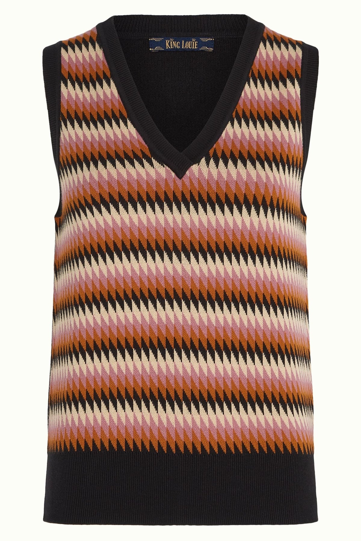 KING LOUIE V Neck Spencer Vest - Birdie Jumpers + Knitwear - Zabecca Living