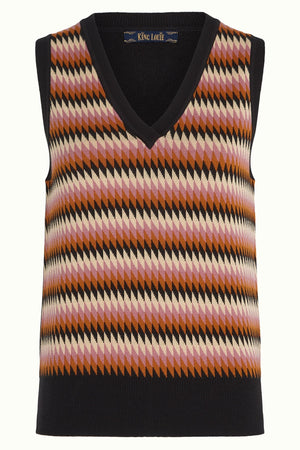 KING LOUIE V Neck Spencer Vest - Birdie Jumpers + Knitwear - Zabecca Living
