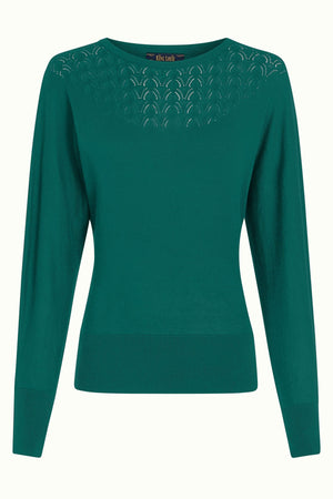 KING LOUIE Valentina Top Club Jumper - Urban Green Jumpers + Knitwear - Zabecca Living
