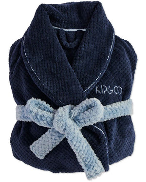 KIP & CO Cosy Robe - Deep Blue Sleepwear - Zabecca Living