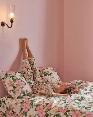 KIP & CO Organic Cotton Long Sleeve Shirt & Pant Pyjama Set - Sunday Stroll Sleepwear - Zabecca Living