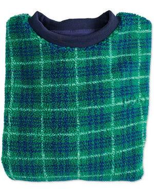 KIP & CO Sherpa Adult Oversized Bedtime Sweater - Wilderness Tartan Sleepwear - Zabecca Living