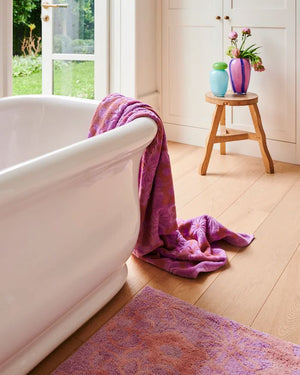 KIP & CO Terry Bath Towel - Peach Fleur towel - Zabecca Living