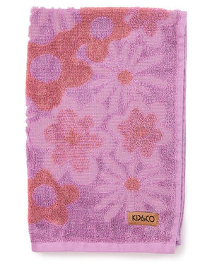 KIP & CO Terry Hand Towel - Peach Fleur Hand Towel - Zabecca Living