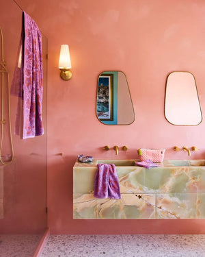 KIP & CO Terry Hand Towel - Peach Fleur Hand Towel - Zabecca Living