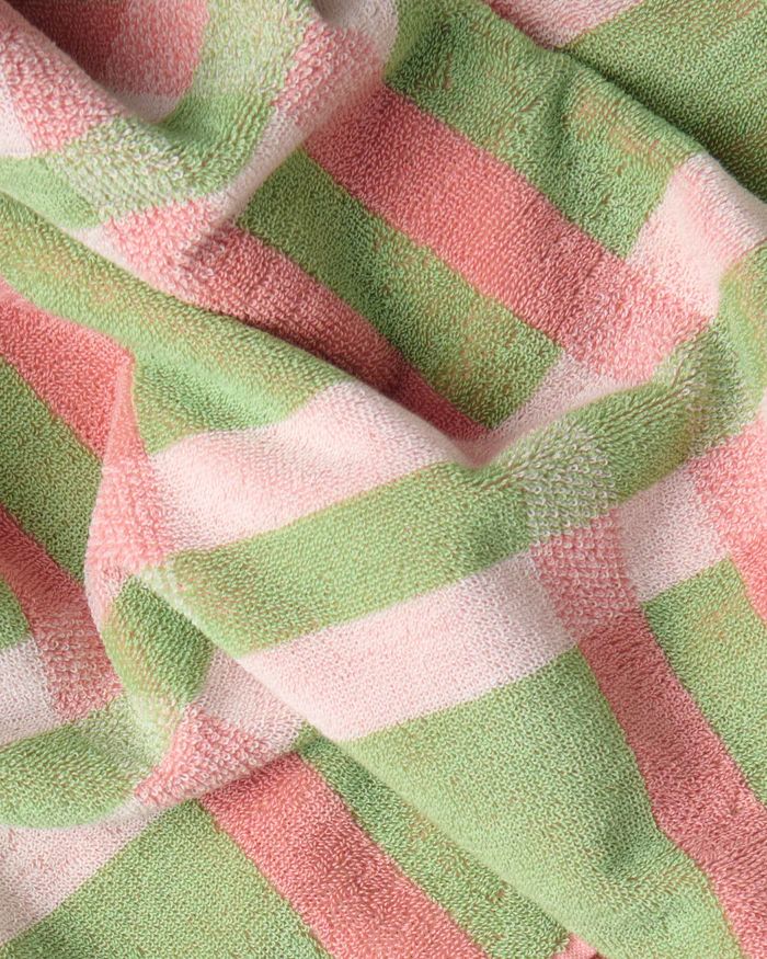 KIP & CO Terry Hand Towel - Pistachio Tartan Hand Towel - Zabecca Living