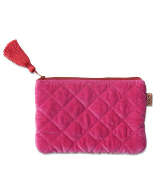 KIP & CO Velvet Cosmetics Purse - Me And You COSMETIC BAG - Zabecca Living