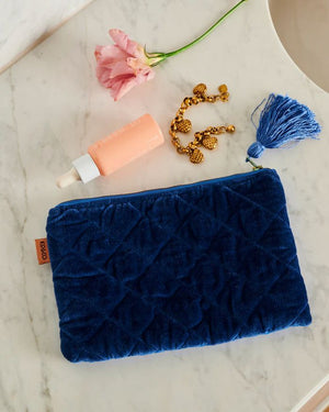KIP & CO Velvet Cosmetics Purse - Ocean Dreamer COSMETIC BAG - Zabecca Living