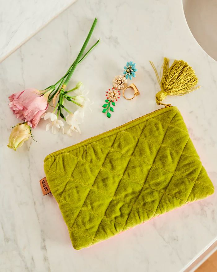 KIP & CO Velvet Cosmetics Purse - Tuscan Sunset COSMETIC BAG - Zabecca Living
