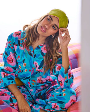 KIP & CO Velvet Eye Mask - Tuscan Sunset EYE MASK - Zabecca Living