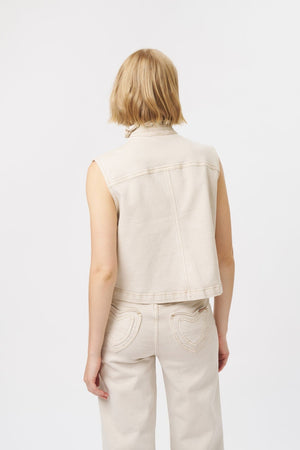 KIREINA Amy Vest - Sand vest - Zabecca Living